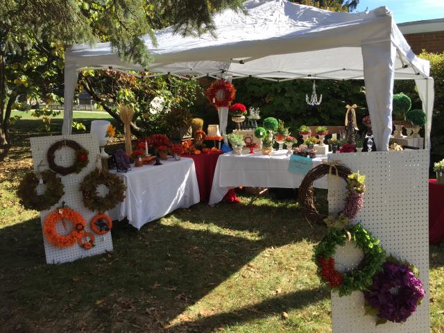 Beth's outdoor stand at our 2017 Craft Fair
