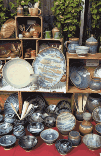 ceramics on display