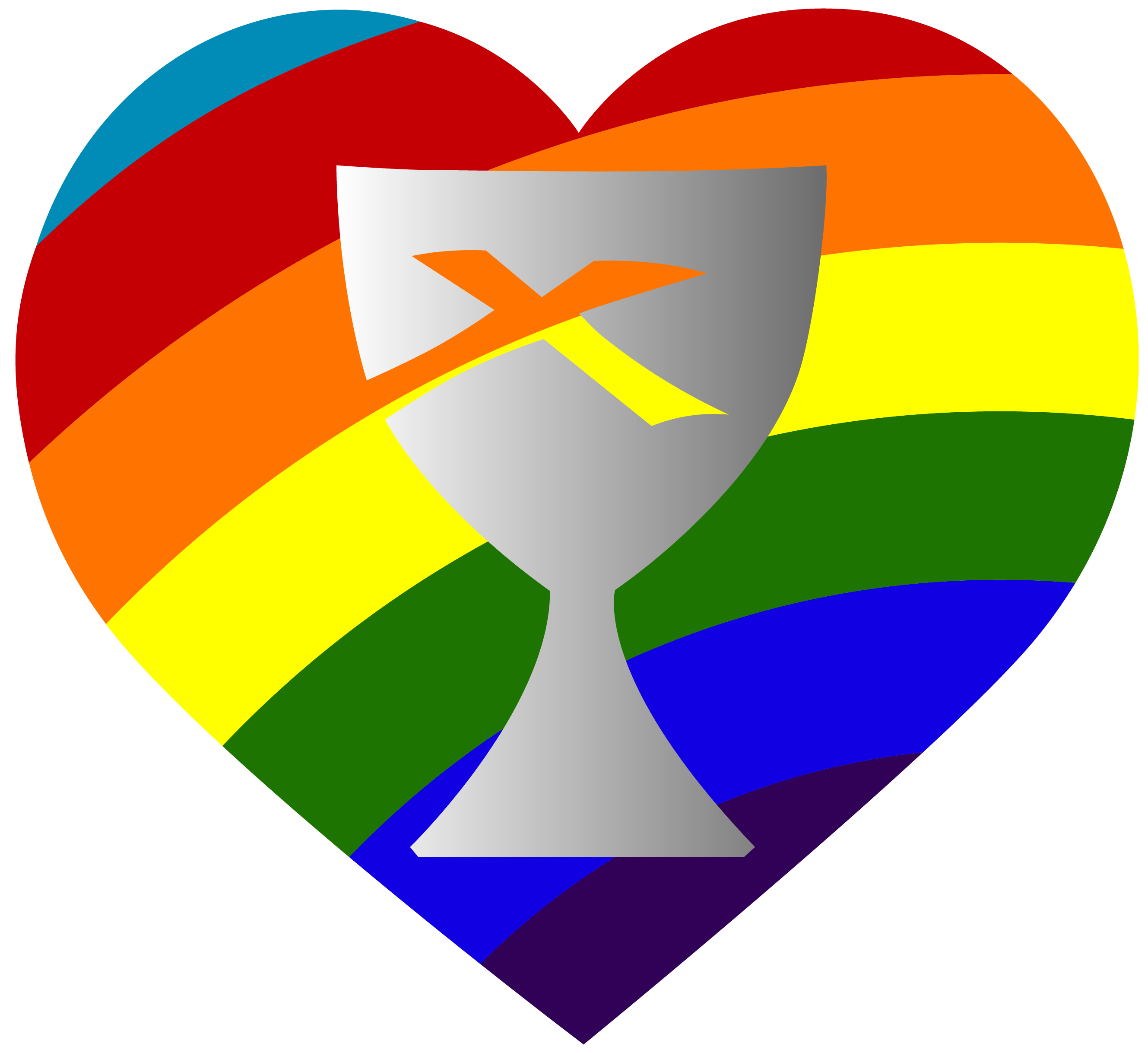 heart with rainbow colors