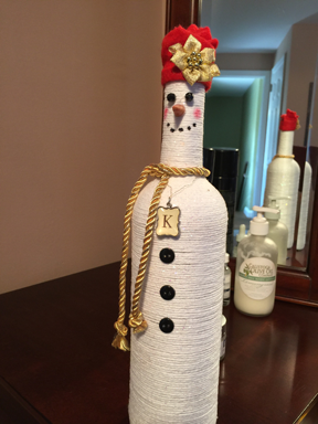 white snowman bottle