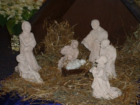 creche figurines of the holy family